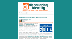 Desktop Screenshot of discoveringidentity.com