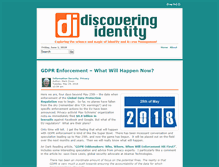 Tablet Screenshot of discoveringidentity.com
